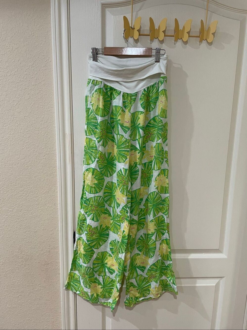 Lilly Pulitzer Wide leg Linen Pants size XS
